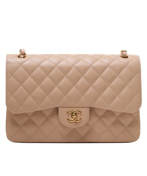 beige caviar chanel bag|The Chanel Classic Jumbo: A Three Decade Journey .